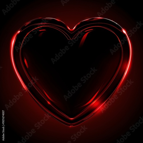 Heart Icon, Love Symbol Valentine Silhouette Wedding Pictogram Simple Heart