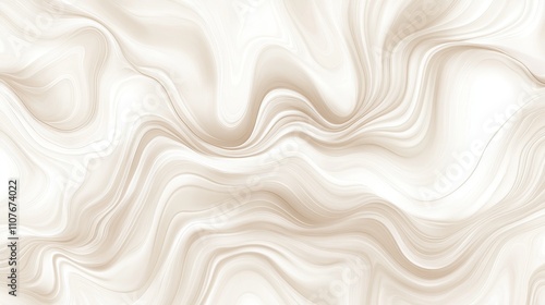 A smooth, flowing abstract design in soft beige tones, ideal for backgrounds or textures.