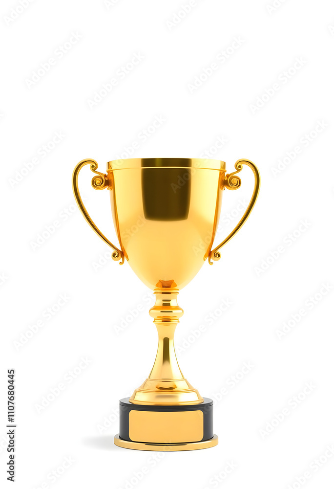 Winner gold cup isolated on white background Winner gold cup isolated on white background