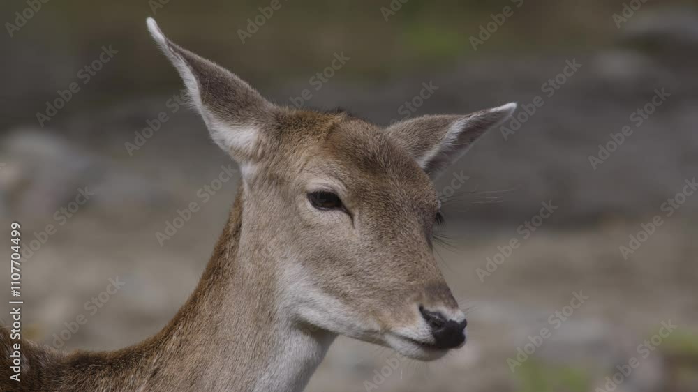 White tailed deer extreme close up of face White tailed deer extreme close up of face