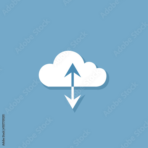 Cloud Upload and Download Icon