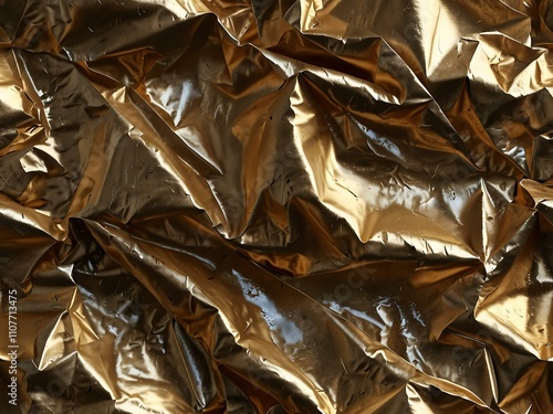 Wallpaper Mural Metallic crumpled foil for elegant designs. Torontodigital.ca