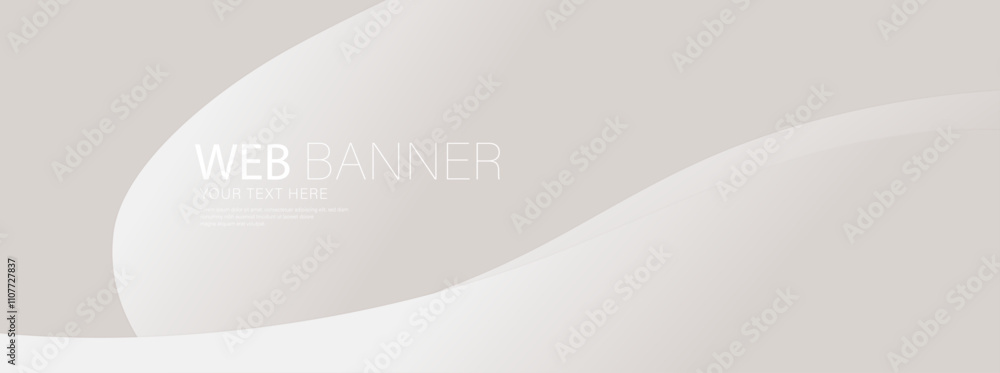 Fototapeta premium Abstract background with paper, vector background, White background, White banner