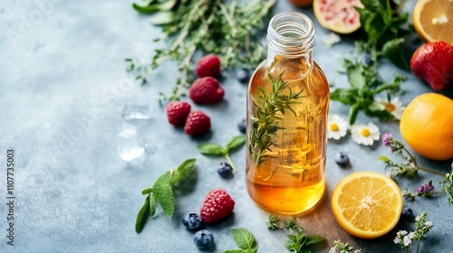 Transparent Bottle of Kombu...
