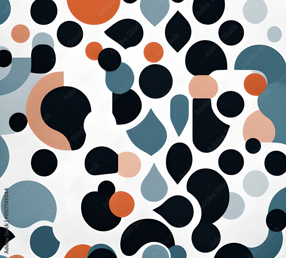 Fototapeta premium Geometric abstract background for poster, book cover, brochure, flyer or magazine cover. geometrical background with overlapping shapes in various colors.generative ai 