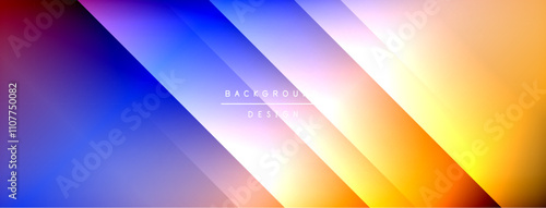 Dynamic shadow lines with gradient colors geometric background