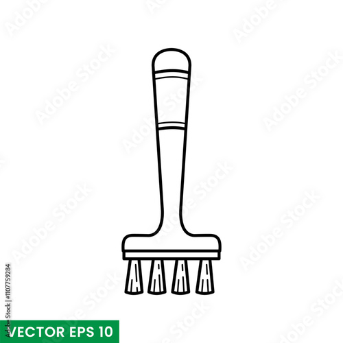 cleaning brush vector icon