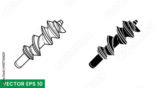 grinder blade vector icon