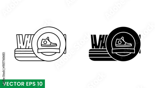 shoe polish vector icon