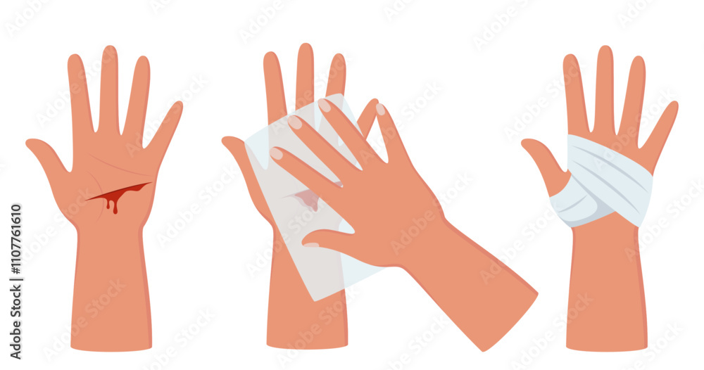 Obraz premium FirstAidTreatment1-03.eps