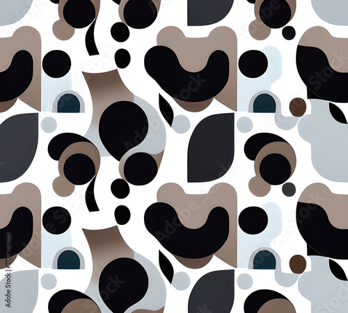 Geometric abstract background for poster, book cover, brochure, flyer or magazine cover. geometrical background with overlapping shapes in various colors.generative ai	