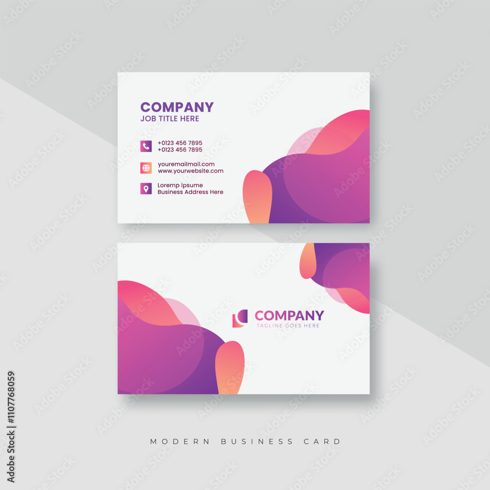 Fototapeta premium modern and professional business card template