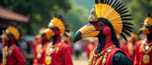 Colorful Hornbill Festival Nagaland Cultural Showcase - Vibrant AI Art photo