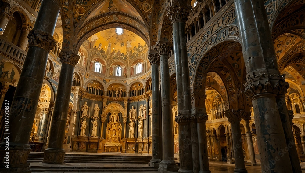Naklejka premium Monreale Cathedral in Sicily, Italy.