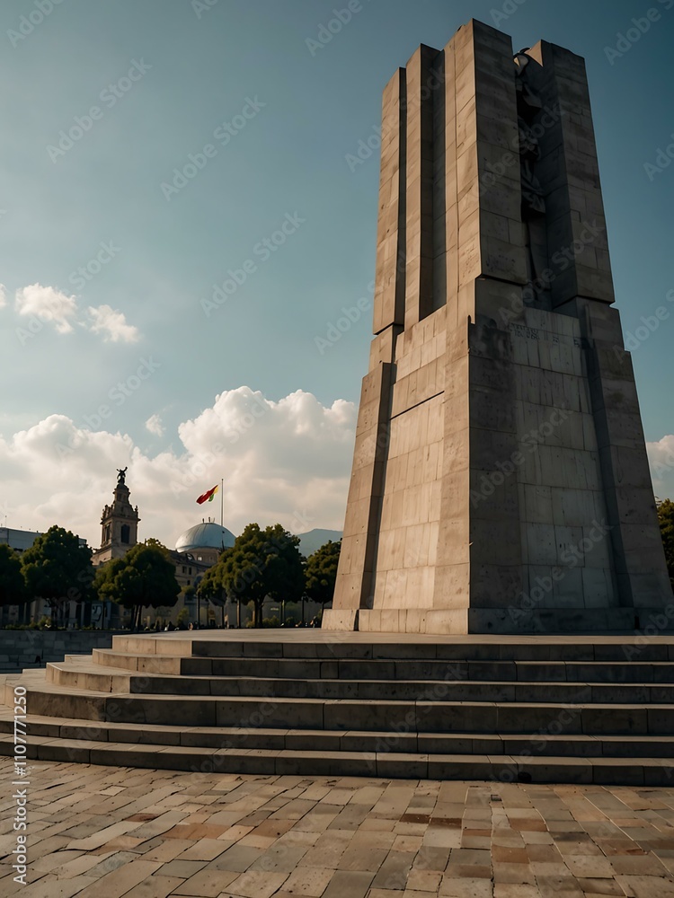 Obraz premium Monument to the Revolution in Mexico City.