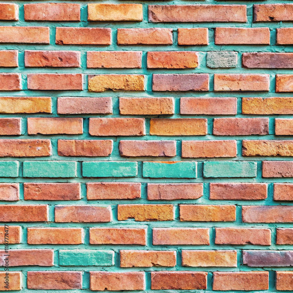 Obraz premium Brick wall texture background beautiful colors