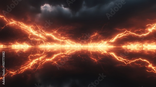 Dynamic Plasma Lightning and Fiery Energy Surges Capturing Electric Cosmic Storms in High Definition