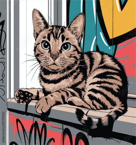 a cat that is sitting on a window sill