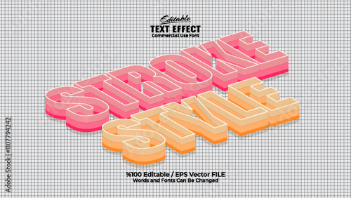 Editable Stroke Style Text Effect