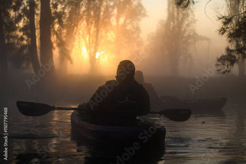 Amanecer en Kayak