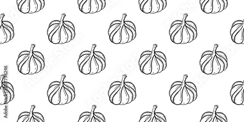 Onion Pattern background. red onion pattern. white onion pattern. Vegetable vector background.	
