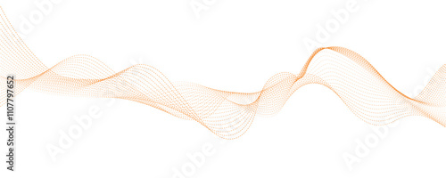 Abstract orange wavy vector background