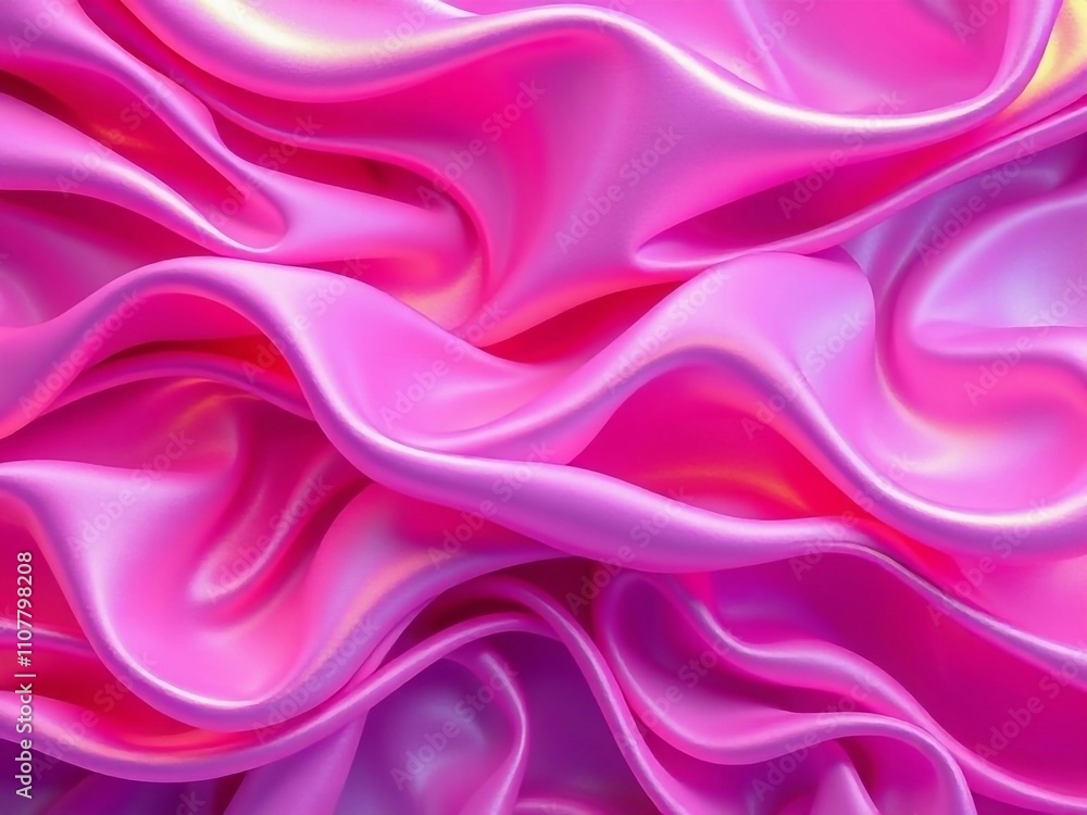 Fototapeta premium Fließende Seide 3d Design in pink