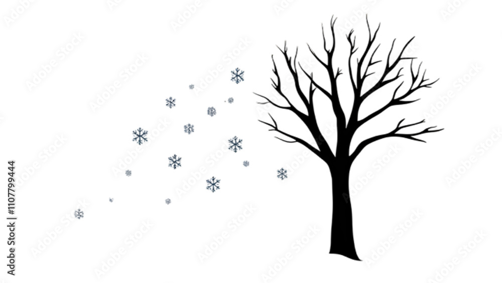 Fototapeta premium tree silhouette with roots