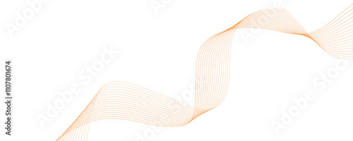 Abstract orange wavy vector background