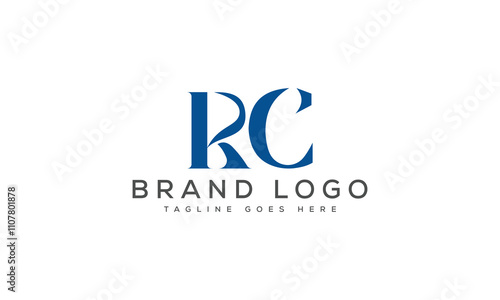 letter RC logo design vector template design for brand.