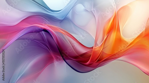 Wallpaper Mural Abstract representation of joy, flowing lines and vibrant colors, sense of lightness and happiness, dynamic composition. Torontodigital.ca