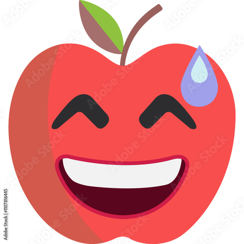 Laughing  apple face