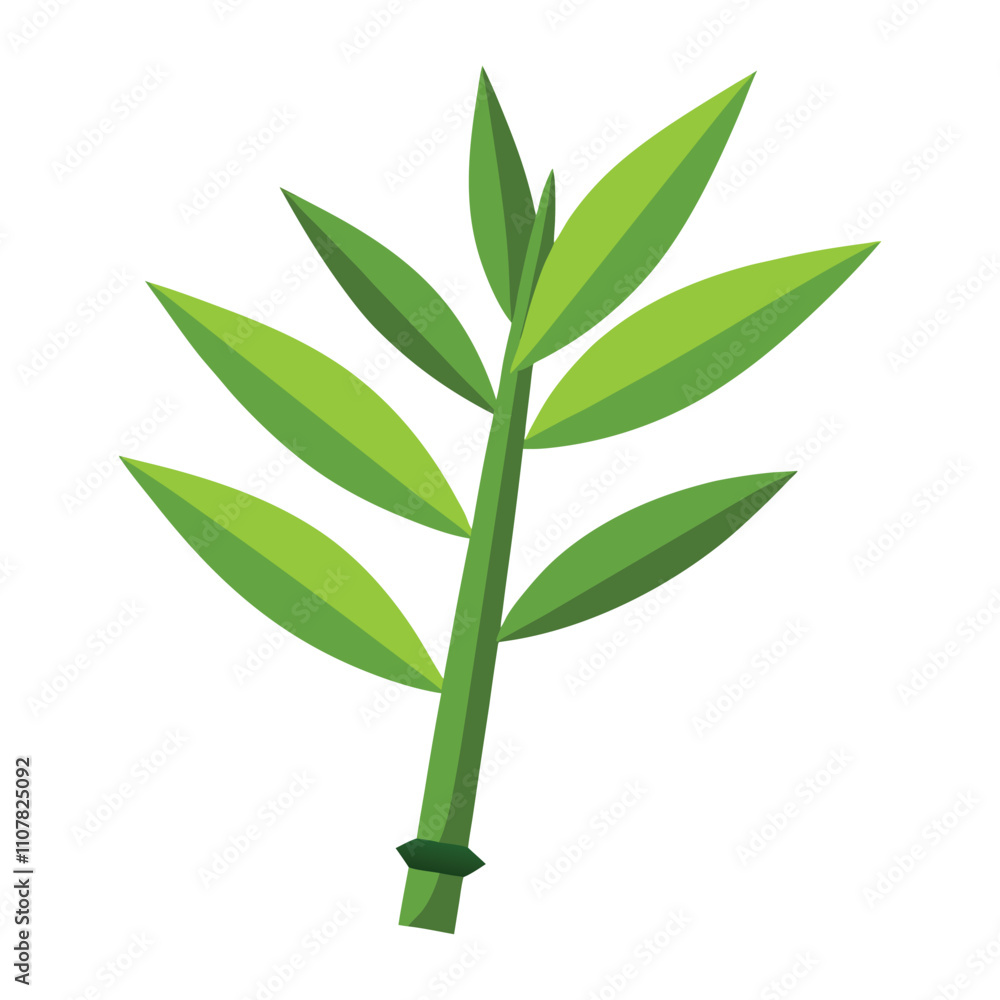 Fototapeta premium Eco-Friendly Bamboo Leaves and Stems