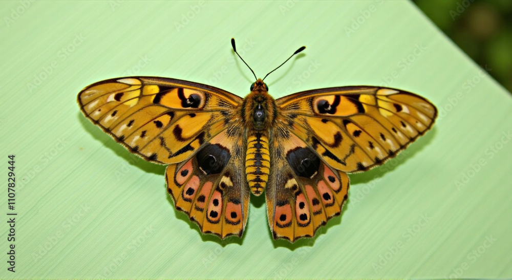 Fototapeta premium butterfly on leaf