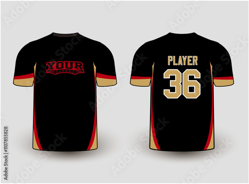 Sports gear template mockup is a perfect fit for all sports. The designs that go on casual wear, shirts, fashion apparel, and all kinds of team uniform