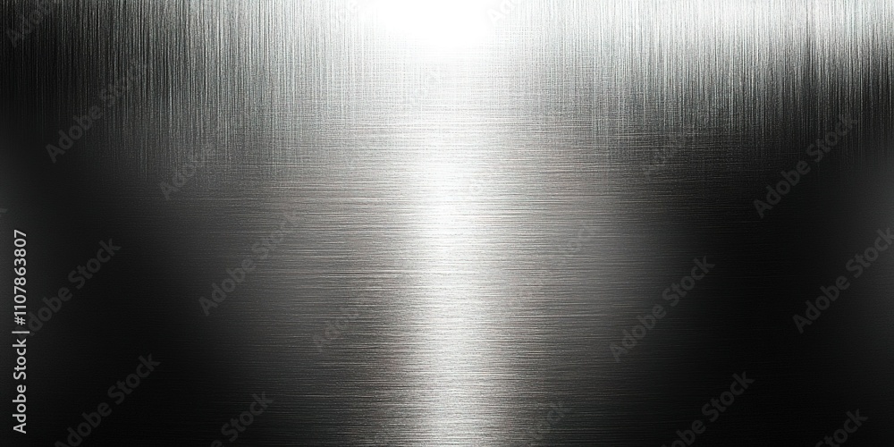 Shiny brushed metal surface reflecting light in a modern artistic style with smooth textures and gradients Shiny brushed metal surface reflecting light in a modern artistic style with smooth textures and gradients