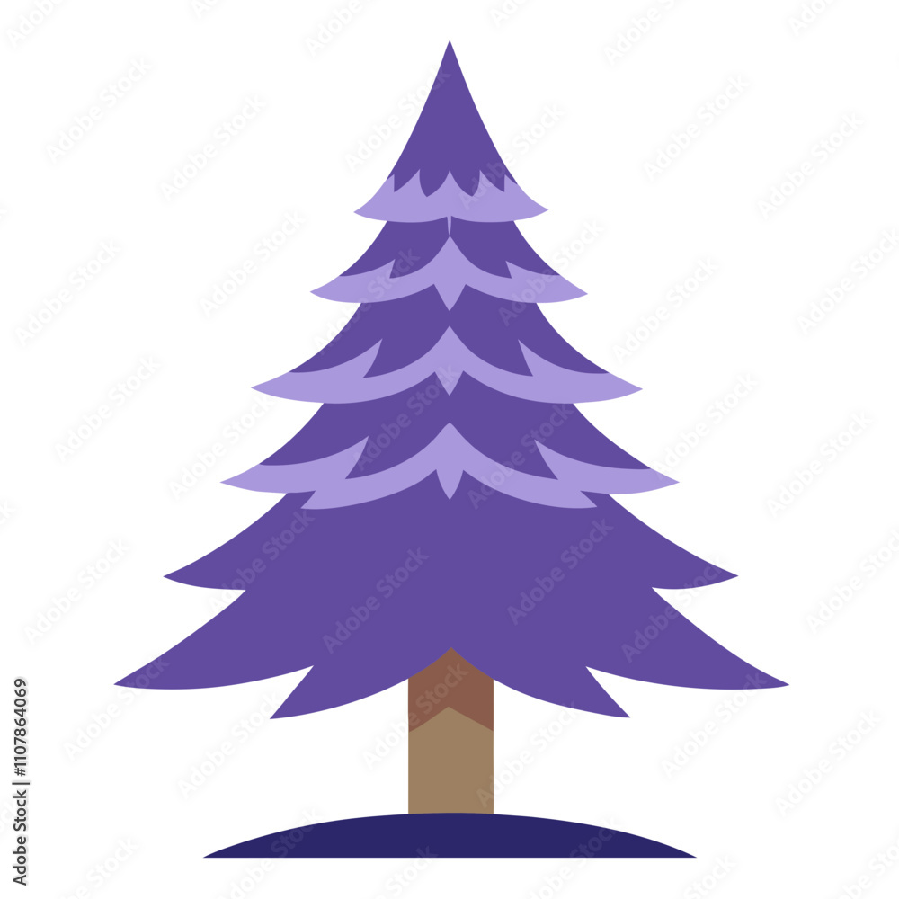 Obraz premium christmas tree illustration