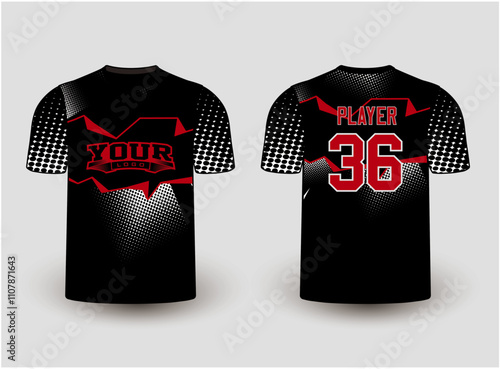 Sports gear template mockup is a perfect fit for all sports. The designs that go on casual wear, shirts, fashion apparel, and all kinds of team uniform