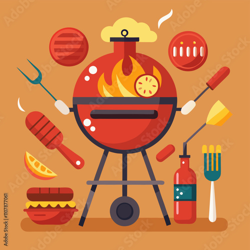 BBQ Clipart Set for Summer Grilling Fun