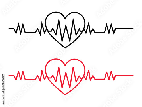 heart beat on ecg