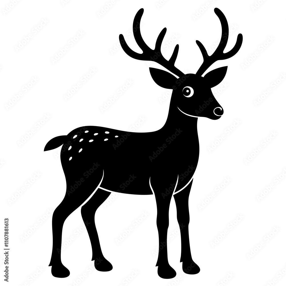 Deer Running vector white backgrount. Deer Running vector white backgrount.