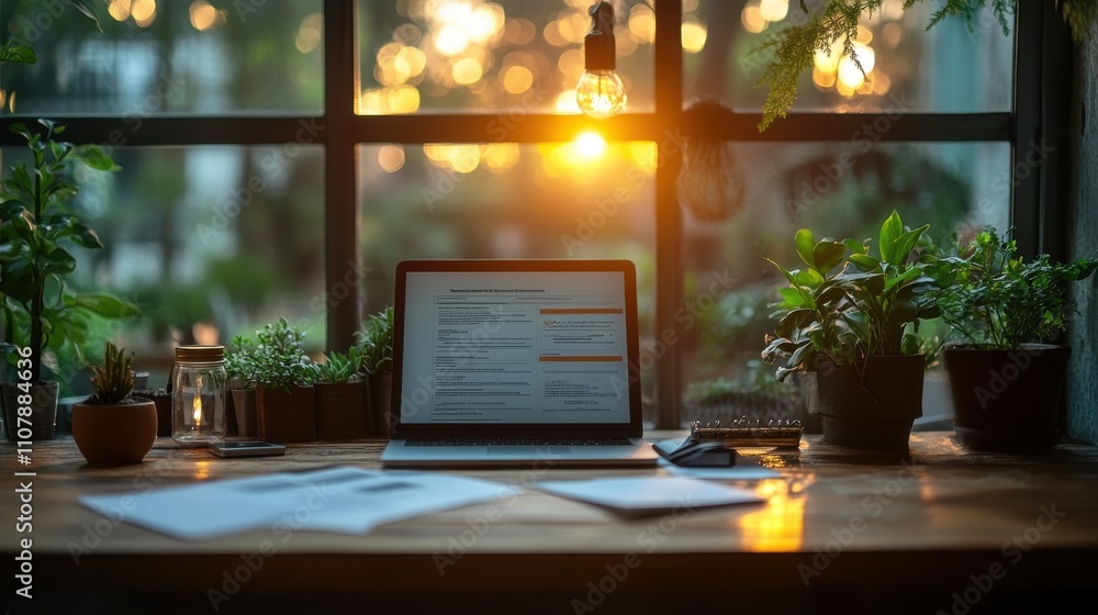 Fototapeta premium invoice and online digital statements concept person using laptop to check debt payment checklist document on virtual scree