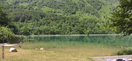 Boracko Lake is one of the most beautiful mountain lakes and is located at the foot of Prenj Mountain photo