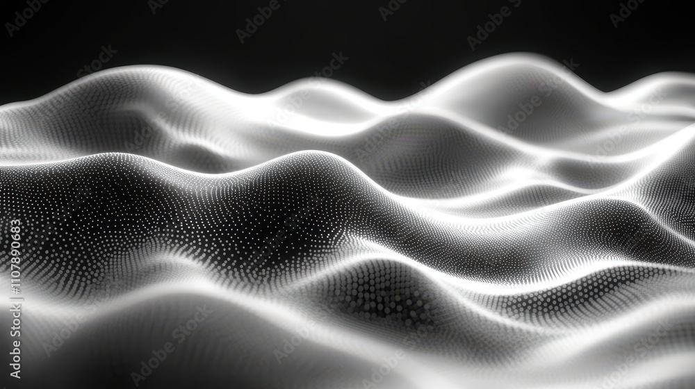 Obraz premium loop animation of flowing lines 3d rendering