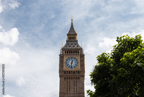 Big Ben Under Blue Skies