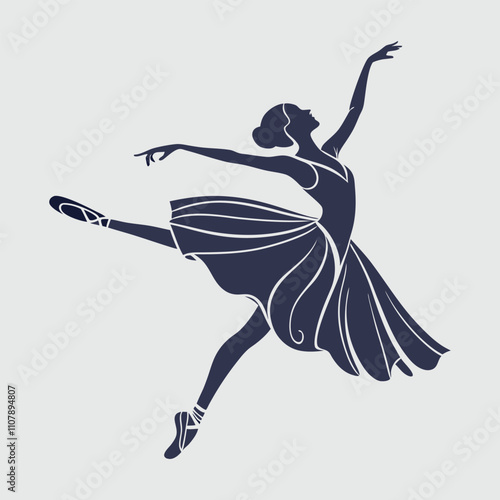 dancer silhouette vector art and illustration