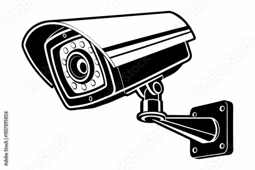 Cc tv Camera icon vector design with different angle, Security camera icon, Cc tv symbol, CC TV Camera vector icon. Warning CCTV sign. Video surveillance. Transparent background