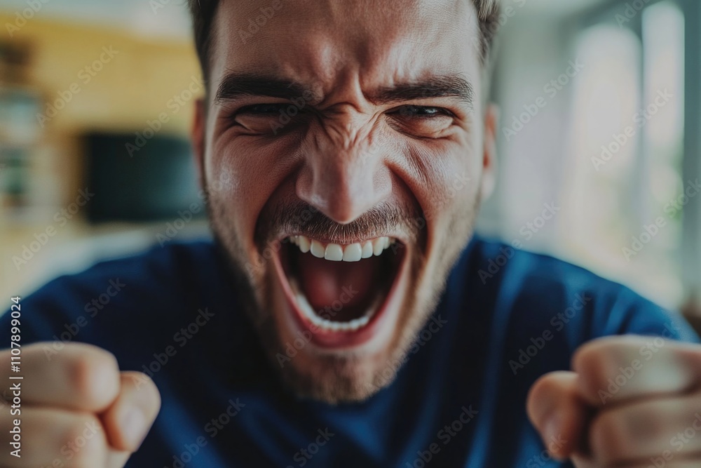A close-up shot of a man with his mouth agape, looking surprised or shocked A close-up shot of a man with his mouth agape, looking surprised or shocked