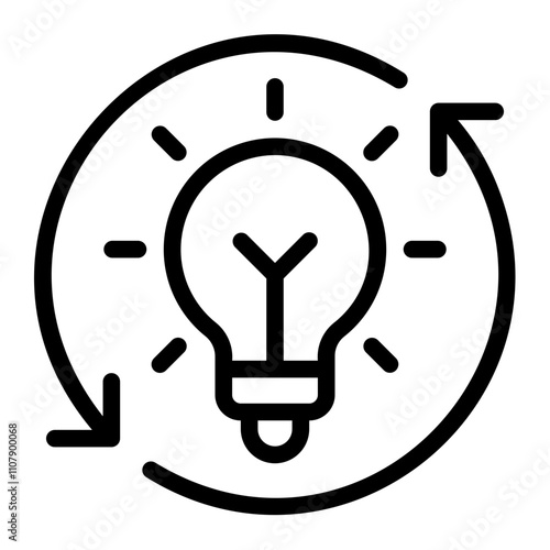 rethink line icon