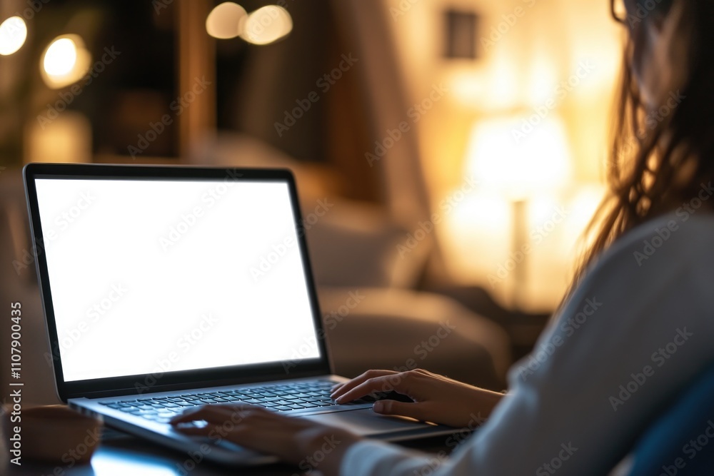 A person typing away on their laptop, focused on the screen A person typing away on their laptop, focused on the screen